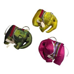 (3) New Thai Elephant Keyrings
